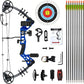 Youth Compound Bow Set 15-45 Lbs for Teens and Beginner, Package with Archery Hunting Equipment, Max Speed 260fps, Adjustable, Right Hand
