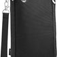 WALNEW Passport Holder for Travel Family, RFID-Blocking Travel Wallet Holder for 6 Passports, Water Resistant Bag Document Organizer for Cards, Cash, Boarding Passes, Tickets (Black)