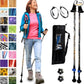 York Nordic Motivator Walking Poles for Balance and Rehab - Patented Stability Grips - Lightweight, Adjustable, and Collapsible - 2 Pieces Adjustable w/flip Locks - Heights 4'6" up to 6'2" - 230 lbs