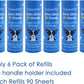 Extra Sticky Large Lint Roller Refills, 6.3'' Giant Lint Roller Refills for Pet Hair, Clothes&Furniture Cleaning, 540 Sheets in Total