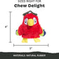 Barkbox Super Chewer Tough Dog Chew Toys for Aggressive Chewers, Plush 2 Toys in 1 (Parrot - Large)