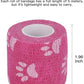 Vet Wrap Self Adhering Bandage Wrap Cohesive Bandage Multi-Function Wrap Tape for Dogs Cats Horses Birds Animals Non-Woven Strong Sports Tape for Wrist Healing Ankle Sprain & Swelling 6 Rolls