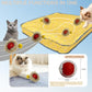 Interactive Cat Toys for Indoor Cats, Fast Rolling Ball in Play Mat, Automatic Moving Cat Ball in Pouch, Stimulate Your Cat's Nature, 28 Inch cat Toys (Round [with Steel Ring])