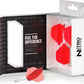 RED DRAGON Darts – Nitro Flite Integrated Flight & Shaft System – No.2 Shape and Design - Available in Short, Intermediate & Medium - Available in Variety of Colours - Professional Darts Accessories