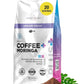 Livingood Daily Coffee with Moringa, Ground Decaf Coffee with Plant Based Ingredients for Daily Wellness, Made with Moringa Powder, Organic, Non GMO, Vegan, Gluten Free, 20 Servings, 12 oz Bag
