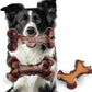 Magicorange Tough Dog Toys, Chew Toys for Aggressive Chewers, Dog Bone Toy Nylon Almost Indestructible Dogs Toy for Teeth Cleaning and Training (Brown)