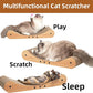 Nekosan Cat Scratcher Cardboard Bed, 27.5" Extra Large Cat Scratch Sofa Bed, Cat Scratcher Lounge Bed for Indoor Cats, 27.5 x 10 Inches Cat Couch Bed - Scratching Board