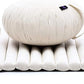 Leewadee Meditation Cushion Set – 1 Round Zafu Meditation Pillow and 1 Square Roll-Up Zabuton Meditation Mat, Pillows Bundle Filled with Kapok