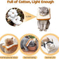 Amakunft Adjustable Cat Recovery Collar - Soft Cone for Post-Surgery Care, Kitten & Adult Cat (Toast, M)