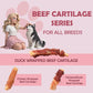 ASMPET Dog Treats, Duck Wrapped Beef Cartilage, Rawhide Free & Grain Free Dog Snacks
