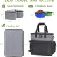 WOLT Dog Travel Bag Dog Bag for Traveling and Supplies with 2 Collapsible Bowls, 2 Food Containers, 1 Place Mat, Grey