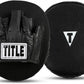Title Boxing Punch Mitts 2.0, Black - Boxing Pads, Muay Thai Pads, MMA Equipment, Kickboxing - 6.5*6*1"