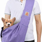 TOMKAS Medium Padded Shoulder Strap Dog Cat Carrier Sling (Purple for 8-15 lbs)