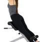 Sunny Health & Fitness Foldable Hyperextension Roman Chair w/Back Extension, Home Gym Sit Up Bench for Glute & Ab Workouts, Optional Adjustment Incline & Multi-Function Heavy-Duty Exercise Equipment