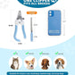 Pet Nail Clippers and Trimmers for Dogs and Cats, Professional Grooming Tool with Safety Guard, Sharp Blades, Free Nail File, Avoid Overcutting, Suitable for Small and Large Pets (Blue)