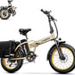 Foldable Electric Bike for Adults, 30+MPH, 48V 20Ah Removable Lithium Battery up to 80Miles, 20" Fat Tire 1000W Peak Motor Dirt Ebike Adult Electric Bicycle for Commute Beach Mountain E Bike