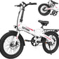 Gotrax 20" Folding Electric Bike with 40Miles (Pedal-assist1) by 48V Battery, 20Mph Power by Peak 500W, Adult Electric Bicycle with 5 Pedal-Assist Levels& LCD Display, Suitable for Commuting