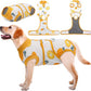 Kuoser Recovery Suit for Dogs Cats After Surgery, Professional Pet Recovery Shirt Dog Abdominal Wounds Bandages, Substitute E-Collar & Cone,Prevent Licking Dog Onesies Pet Surgery Recovery Suit