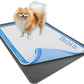 TidyFriend Dog Pee Pad Holder Tray Fits for 28” x 34” Wee Wee Pee Pads - Stable Grip, Raised Edges, Quick-Wipe Silicone Surface Dog Potty Tray Holder for Indoor Flooring Protection (Grey)