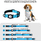 TagME Airtag Dog Collar,Waterproof Reflective Pet Collar with Airtag Holder,Soft Padded and Double D-Rings for Medium Dogs,Light Blue