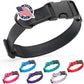 Dogline Biothane Waterproof Dog Collar with Quick Release Buckle Strong Coated Nylon Webbing with Odor- Proof for Easy Care Easy to Clean Fits Small Medium or Large Dogs, Black 1" W 15-23" L