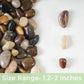 SIDONG 5 lbs Mixed River Rocks, 1.2-2 Inches Highly Polished Pebbles for Indoor Plants, Aquarium Rocks Used in Fish Tank, Decorative Stones for Plants, Vases, Home Décor, Crafting, Garden Landscaping