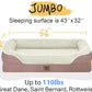 Orthopedic Washable Large Dog Bed - Removable Orthopedic Dog Bed XL with Bolster Extra Large Dogs Beds with Washable Cover for Large Size Pet Non-Slip Bottom