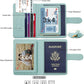 Melsbrinna Rfid Passport Holder for Travel women/Men, Cute Passport Wallet Rfid Blocking Card Slots, Rfid Passport Cover/CaseTravel Wallet, Passport Book Holder (1, Green1)