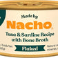 Made by Nacho Flaked Filets Recipe in Bone Broth, Grain-Free Chef's Selects Wet Food for Cats Balanced Diet in Naturally Hydrating Pumpkin-Infused Broth (3.0 oz (Pack of 12), Tuna & Sardine)