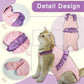 Cat Recovery Suit,Kitten Onesie After Surgery,E-Collar Alternative for Abdominal Wound and Skin Diseases,Soft Breathable Bodysuit After Spay（Purple-l）