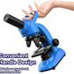 Kids Microscope,40-1600x Microscope Kit for Kids Beginners Children,STEM Kit,Prepared Slides,LED Light and Configured Various Operating Tools- Science Experiment Toy for Kids Ages 6-12
