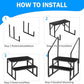 RV Step Stool, 2 Step Ladder, Hot Tub Steps with 2 Handrails, Heavy Duty Ladder Shelf Bookcase, 5th Wheel RV Mobile Home Stairs for Camper/Porch/SPA Pool/Pet Stairs(1 Pack)