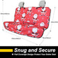Back Seat Cover for Car Trucks Van SUV,Waterproof Rear Bench Towel Seat Covers for Dogs and Kids,Automotive Backseat Protector (Santa Claus)