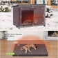 GUTINNEEN Dog House Insulated Outdoor Dog Kennel with Liner for Winter