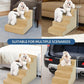 Dog Stairs for Small Dogs,13" H,3-Step Dog Steps for Bed and Couch with High Density Foam,Non-Slip Pet Steps for Doggy and Cat,Pet Stairs with a Washable Cover,Khaki