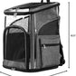 Cat Carrier Backpack for Small Medium Cats Dogs Backpack Puppies up to 26 Lbs, Excellent Visibility and Airflow,Lightweight and Portable Travel Pet Carrier Bag Foldable Design