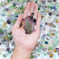 Keedolla 0.93 LB Fluorite Tumbled Chips Aquarium Fish Tank Gravel, Natural Crystal Quartz Stones Rocks Pebbles for Vase Fillers, Garden, Succulent Plants Decor
