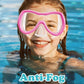 Aegend Kids Swim Mask Goggles, Tempered Glass 180° HD Wide View with Nose Cover