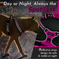 Eagloo Dog Harness Large Breed, No Pull Service Vest with Reflective Strips and Control Handle, Adjustable and Comfortable for Easy Walking, No Choke Pet Harness with 2 Metal Rings, Rose Red, XL