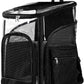 Cat Carriers Dog Carrier Pet for Small Medium Cats Dogs Puppies up to 25 Lbs, TSA Airline Approved Soft Sided, Collapsible Travel Puppy - Black Grey (L: 15.8" LX12.6 WX19.7 H, Black)