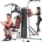 Multifunctional Home Gym Equipment Workout Station with Pulley System, Arm, and Leg Developer for Full Body Training