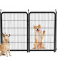 Garden Fencing 36 Inch High, 4 Panels Total 8.9 Ft(L) Dog Fencing Outdoor for Yard, 4 One-Sided Plate, No Door, Anti Dig Fence Barrier, Dog Pen, Rabbit Fence, Garden Fences and Borders