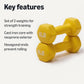Amazon Basics Neoprene Dumbbell Hand Weights for Exercise and Muscle Toning