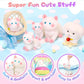 Squishy Fidget Toys Squeeze Soft Cat Dog for Stress Relief Cute Stuff Sensory Toys 5Pcs, Stocking Stuffers Pinata for Kids Party Favors Treasure Box Desk Toys for Classroom Anxiety Travel Gifts