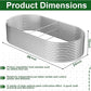 FRIZIONE 2pcs Tall 4x2ft Galvanized Raised Garden Bed Outdoor,Steel Garden Bed for Vegetables,Above Ground Garden Box for Flower,Metal Raised Beds for Gardening