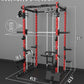 Eonfit E3 Smith Machine with 360°Rotating Arm for Home Gym Equipment, Multi-Function Power Cage Squat Rack with Cable Crossover LAT Pulldown Pulley System All in One