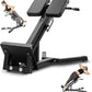FANATICS Roman Chair Back Extension Machine Hyperextension Bench Reverse Hyper Lower Back Exercise Equipment Multi-Functional Core and Glute Workout Bench for Home Gym