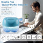 Water-Based Purifier Air Washer, Air Revitalizer & Freshener, Air Fresher with 7 LED Color Changing Light for Rooms (Blue)
