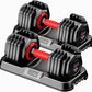 Adjustable Dumbbell Set 25/55/90LBS,10 in 1 Free Weights Dumbbell with Anti-Slip Texture Handle,1 Sec Speed Adjustment Men/Women Gym and Home Strength Training Equipment.