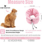 Cat Recovery Collar, Soft Adjustable Cone for Cats and Kittens, Lightweight Waterproof Elizabethan Collar for After-Surgery Care, Prevent Licking and Scratching, Neck Protector for Pets（Pink,M）